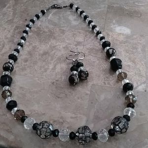 NWOT Handmade Necklace & Earrings Set